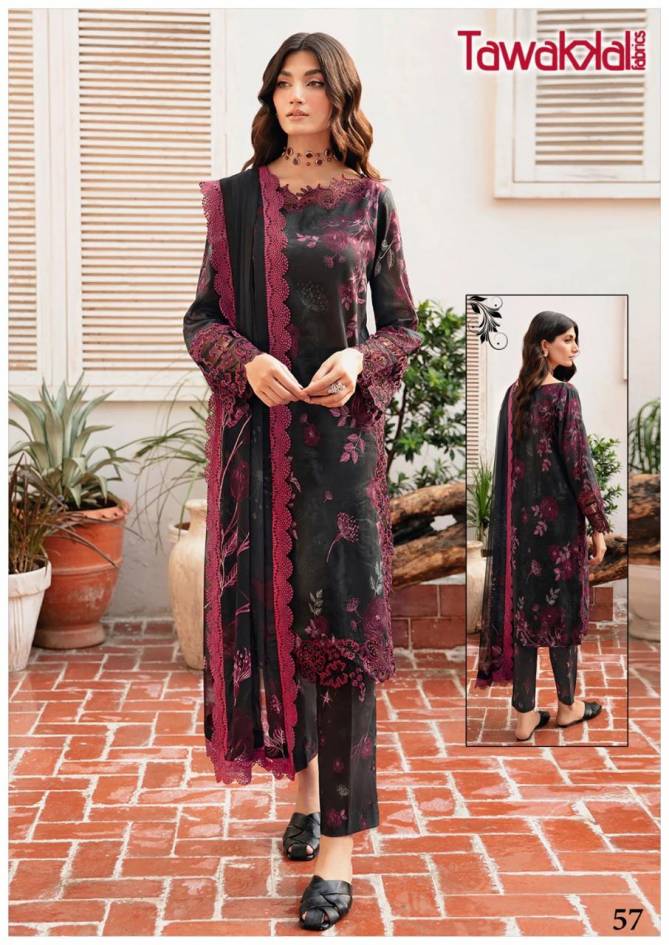 Mehroz Vol 6 By Tawakkal Heavy Karachi Cotton Dress Material Wholesale Price In Surat
